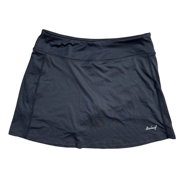Baleaf Sport Skort Athletic Black Size M Medium Ball Pocket - Picture 1 of 7